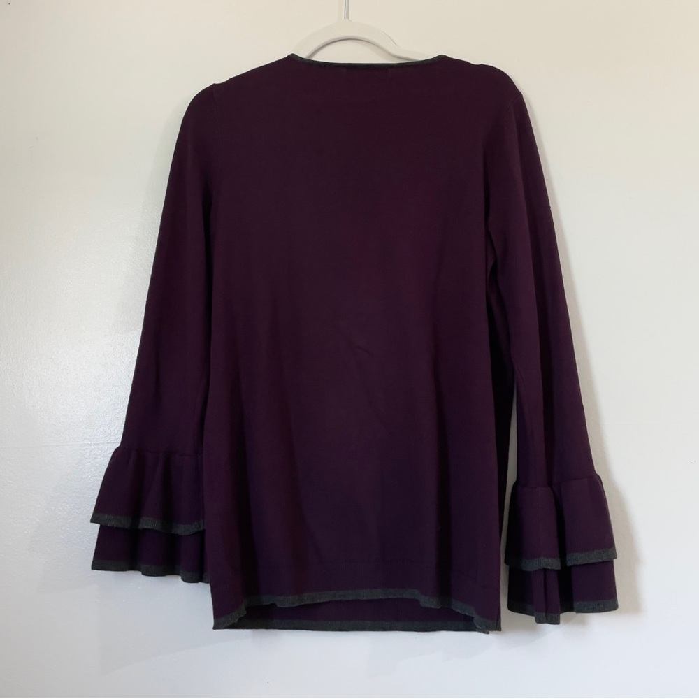 Calvin Klein Ruffled Bell Sleeve Sweater - Picture 5 of 6
